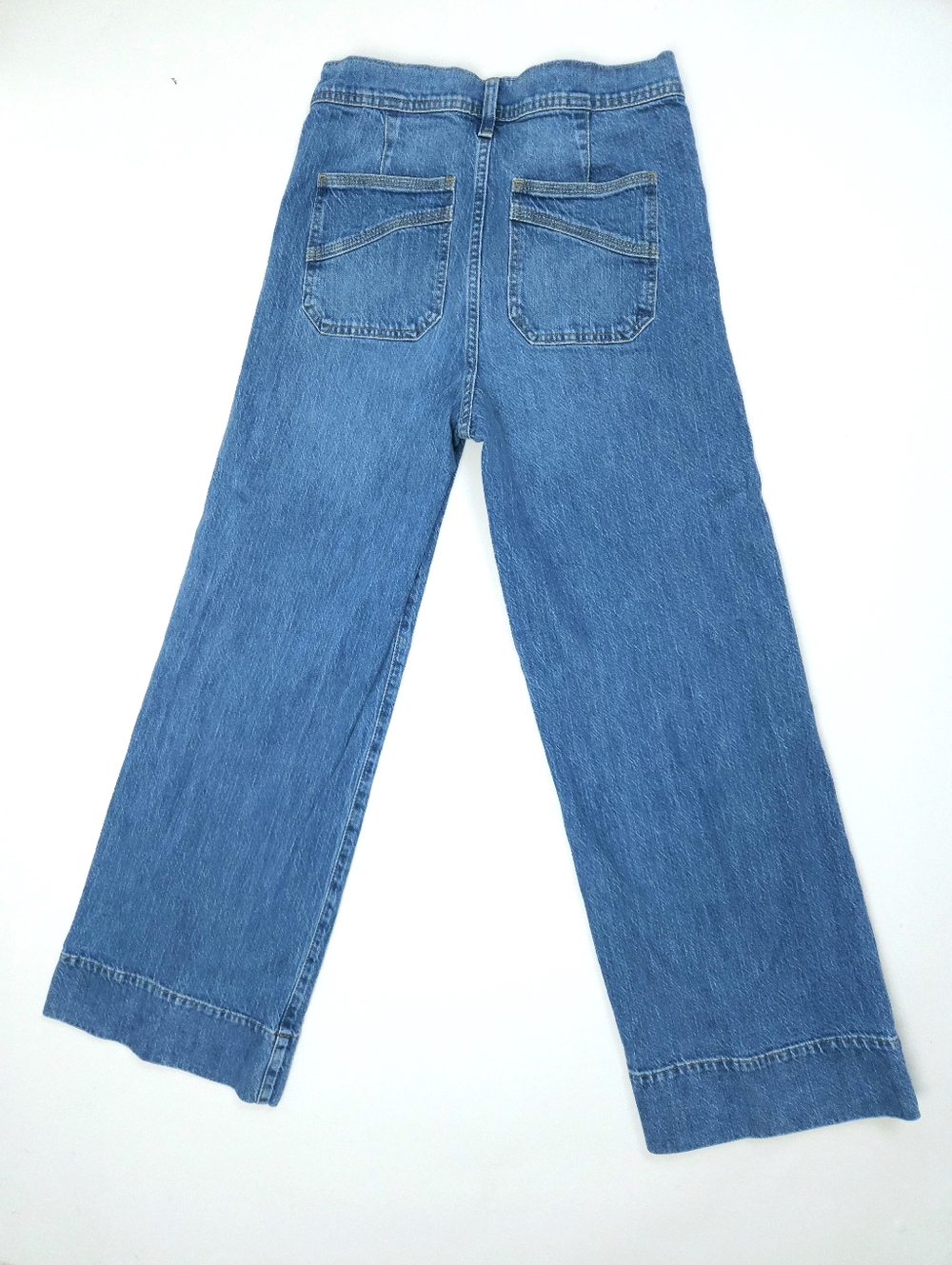 Gap Sky High Wide Leg Medium Indigo Wash Blue Jeans Women's 27 R